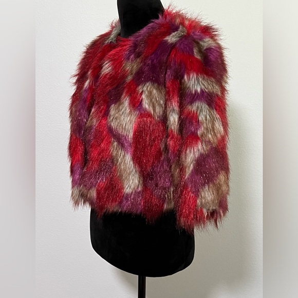 Mustard Seed Vibrant Faux Fur Teddy Jacket - Picture 3 of 5